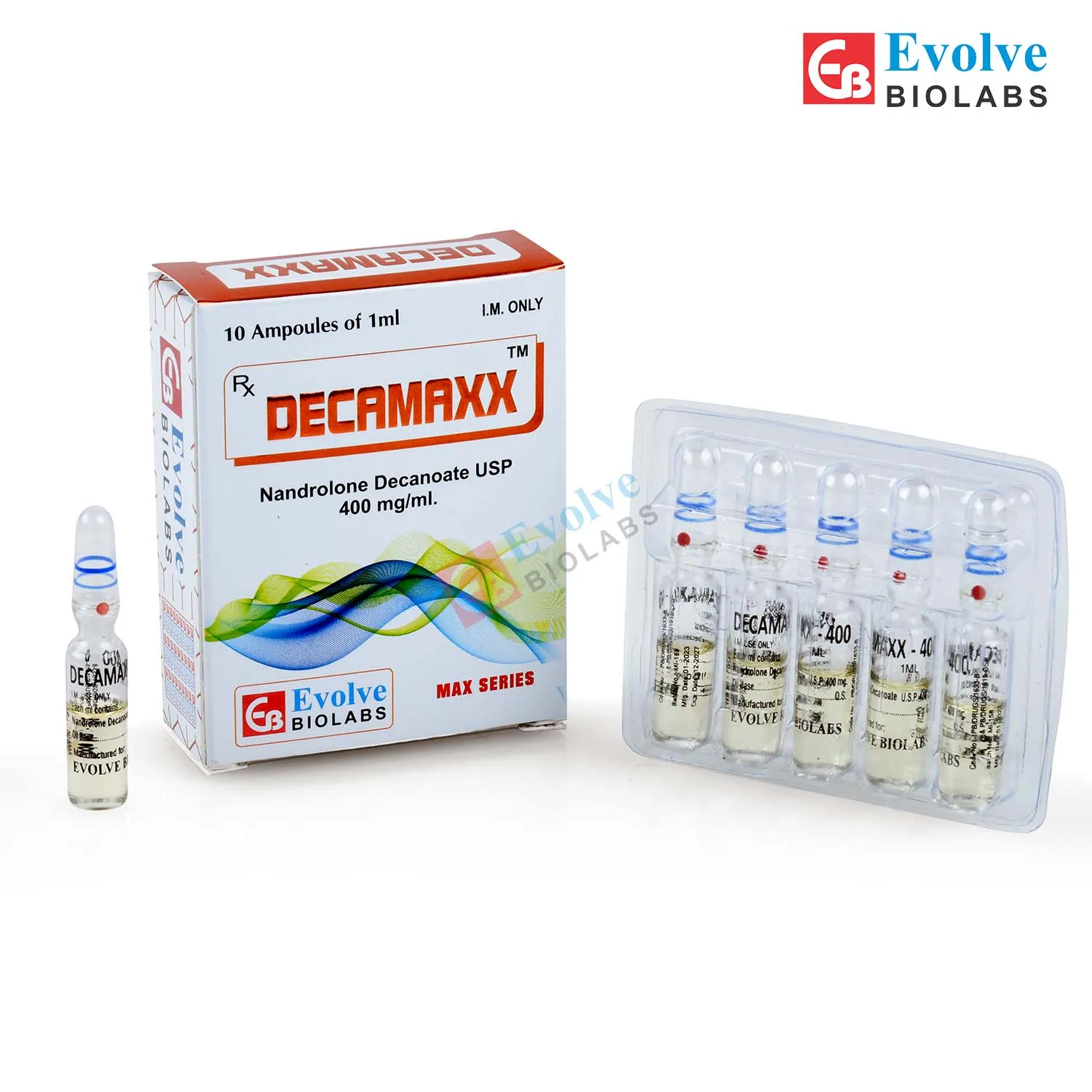 Decamaxx – Nandrolane Decanoate USP 400mg/ml – 10 Ampoules of 1ml