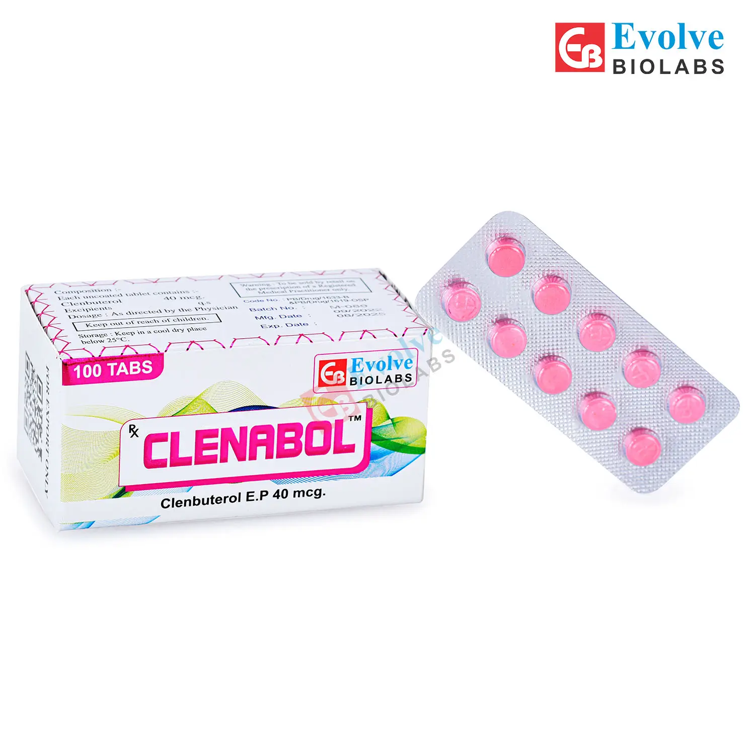 Clenabol – Clenbuterol E.P. 40 mcg – 100 Tabs