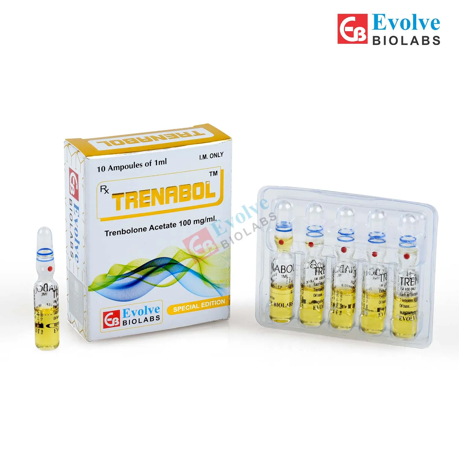 Trenabol – Trenbolone Acetate 100mg/ml – 10 Ampoules of 1ml